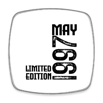 Gift May 1997. anniversary may 1997. May 1997. - Square fridge magnet - white - Front