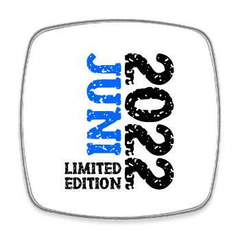2022 Juni Limited Edition Geburtstag Geschenk - Viereckiger Kühlschrankmagnet - Weiß - Vorne