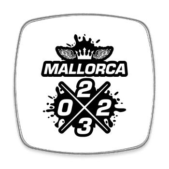 Mallorca 2023 - Viereckiger Kühlschrankmagnet - Weiß - Vorne