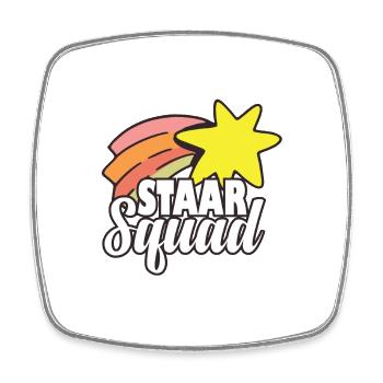 Funny Staar Squad Test Day Teacher Exam Day - Viereckiger Kühlschrankmagnet - Weiß - Vorne