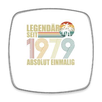 Legendär seit 1979 - Viereckiger Kühlschrankmagnet - Weiß - Vorne