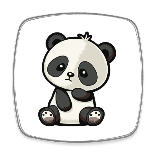 Panda - Viereckiger Kühlschrankmagnet