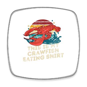 This is my Crawfish Eating Shirt Retro Crawfish - Viereckiger Kühlschrankmagnet - Weiß - Vorne
