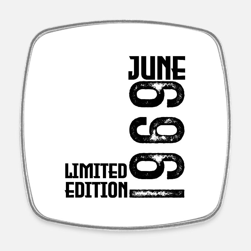 Geschenk Juni 1969 Jubiläum Juni 1969. Juni 1969 - Viereckiger Kühlschrankmagnet - Weiß
