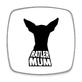 Ratler MUM - Square fridge magnet - white - Front