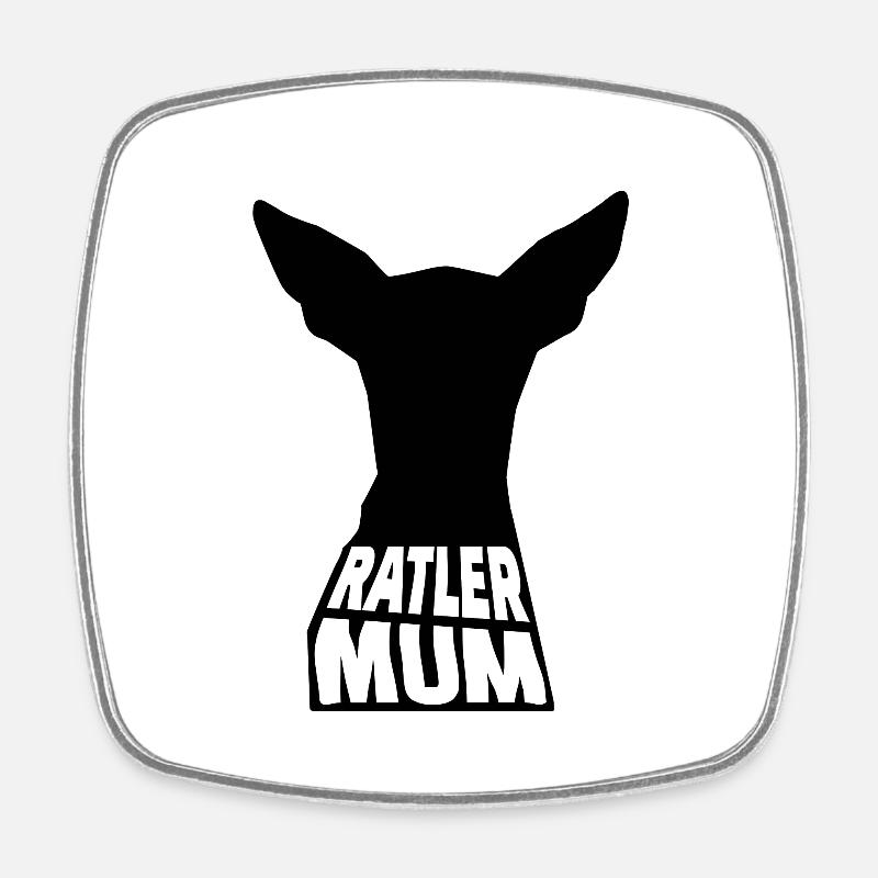 Ratler MUM - Square fridge magnet - white