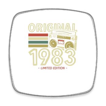 Original 1983 Vintage Born Retro Birthday - Magnet carré - blanc - Devant