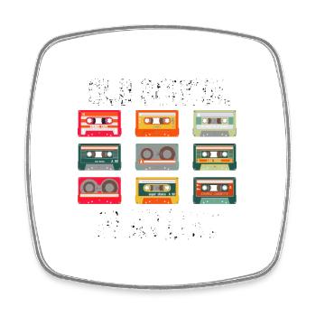Like my mixtape - Square fridge magnet - white - Front