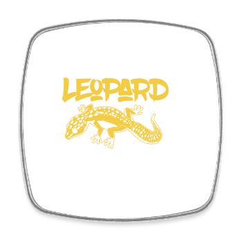J’aime mon amoureux lézard de lézard de reptile gecko - Magnet carré - blanc - Devant