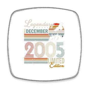 Décembre 2005 édition limitée millésime année de naissance - Magnet carré - blanc - Devant