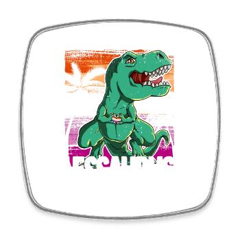 Fierté LGBTQ Lessaurus Costume Mois de la fierté - Magnet carré - blanc - Devant