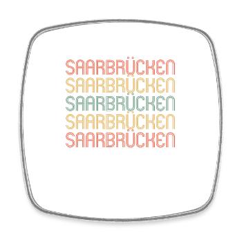 Sarrebruck Sarrebruck Sarrebruck - Magnet carré - blanc - Devant
