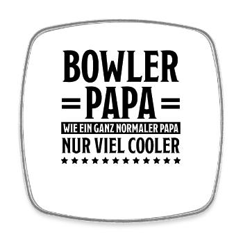 Bowling Spruch Bowlingspieler Fun Bowler Geschenk - Viereckiger Kühlschrankmagnet - Weiß - Vorne