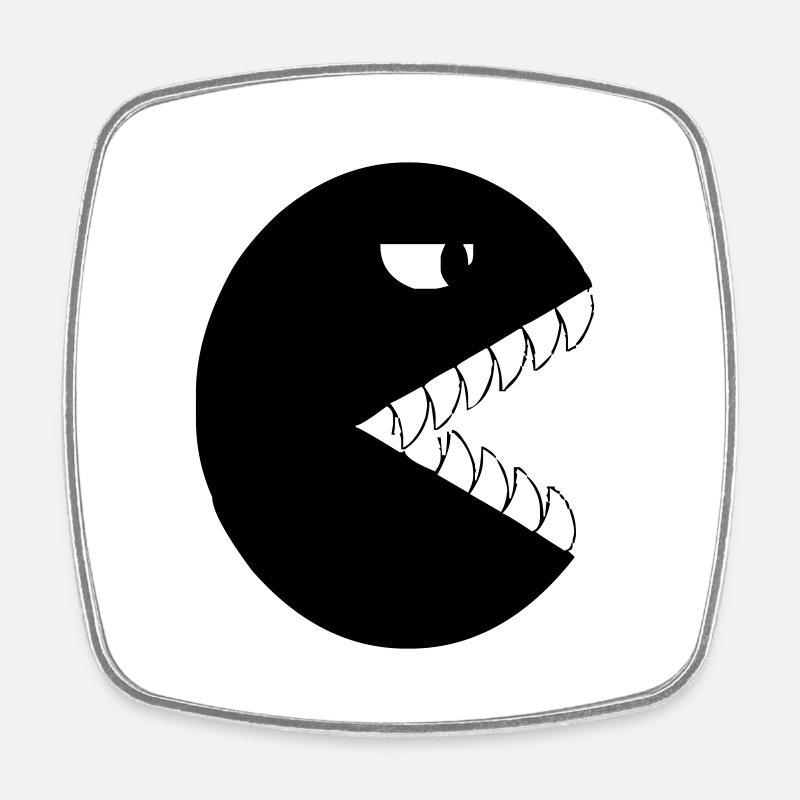 Monster Letter C - Square fridge magnet - white