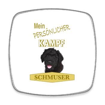 Persönlicher Kampfschmuser - Russischer Terrier - Viereckiger Kühlschrankmagnet - Weiß - Vorne