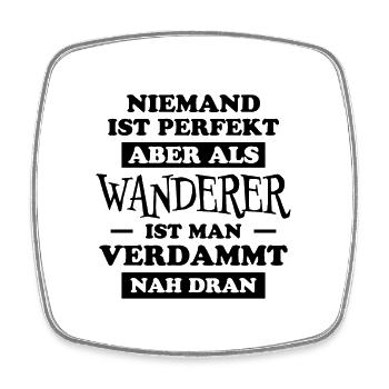 Wanderer Outdoor Lustiger Spruch Wandern Geschenk - Viereckiger Kühlschrankmagnet - Weiß - Vorne