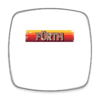 Fürtherin Fürther Fürth - Square fridge magnet - white - Front