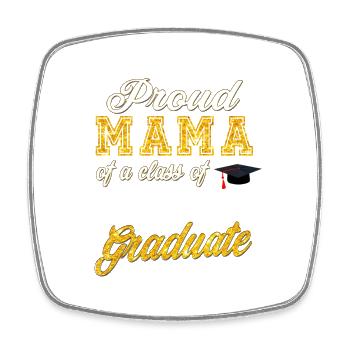 Mama of Graduate - Stolze Mama eines Jahrgangs 2023 - Viereckiger Kühlschrankmagnet - Weiß - Vorne