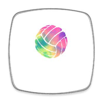 Aquarell Volleyball Liebhaber Fan Trainer Team - Viereckiger Kühlschrankmagnet - Weiß - Vorne