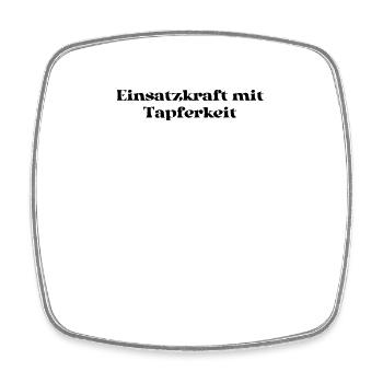 Feuerwehr - Einsatzkraft mit Tapferkeit - Viereckiger Kühlschrankmagnet - Weiß - Vorne