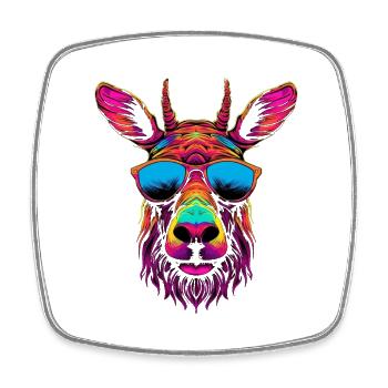 birthday present alces animal rights funny sayings - Viereckiger Kühlschrankmagnet - Weiß - Vorne