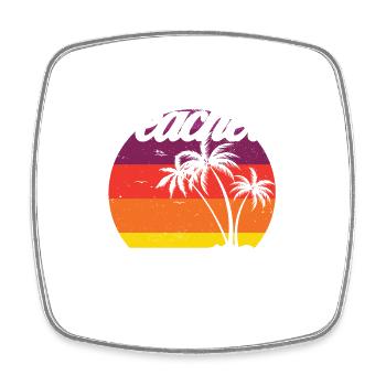 Teacher Summer Recharge Required Funny Last Day - Square fridge magnet - white - Front