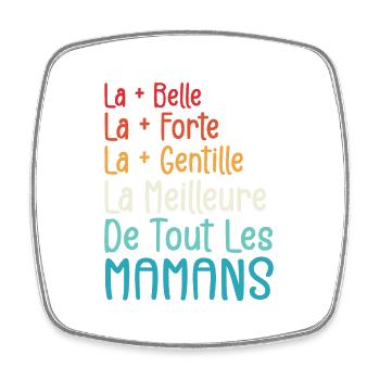 La Meilleure de Toutes Les Mamans | Maman Cadeau - Magnet carré - blanc - Devant
