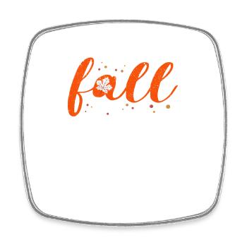 Autumn Foliage Orange Leaf Autumn Leaves Season Colorful - Square fridge magnet - white - Front