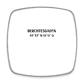 Berchtesgaden coordonne la randonnée - Magnet carré - blanc - Devant