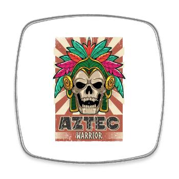 Guerrier aztèque mexicain Aztèques - Magnet carré - blanc - Devant