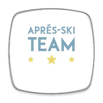Après Ski 2023 Krone - Square fridge magnet - white - Front