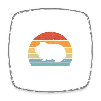Guinea Pig Gift Pet Guinea Pig - Square fridge magnet - white - Front