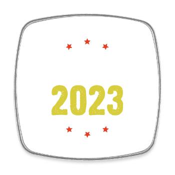 Greece 2023 - Viereckiger Kühlschrankmagnet - Weiß - Vorne