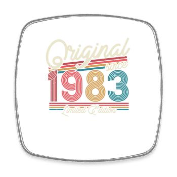 Cadeau d’anniversaire rétro vintage 1983 - Magnet carré - blanc - Devant