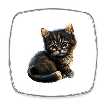 Cat Cats Cat lover cute kitten - Square fridge magnet - white - Front