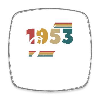 Birthday present June 1953 - Square fridge magnet - white - Front