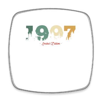 Vintage 1997 Cadeau d’anniversaire - Magnet carré - blanc - Devant
