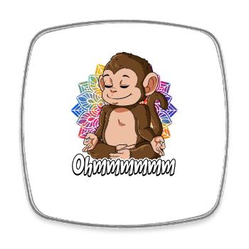 Yoga Ohmmm Namaste - Viereckiger Kühlschrankmagnet - Weiß - Vorne