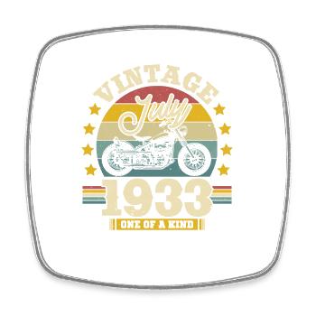 Cadeau d'anniversaire Juillet 1933 - Magnet carré - blanc - Devant