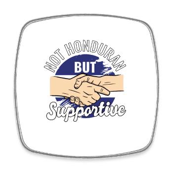 Not Honduran But Supportive Country Traveler - Viereckiger Kühlschrankmagnet - Weiß - Vorne