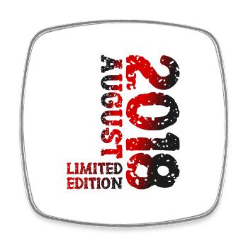 2018 August Limited Edition 5. Geburtstag Outfit - Viereckiger Kühlschrankmagnet - Weiß - Vorne
