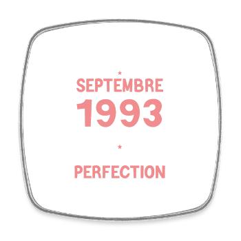 Cadeau Anniversaire septembre 1993 30 ans - Magnet carré - blanc - Devant