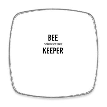 Lustig Imker, Imker Geschenk, Bienen Liebe, Funny - Viereckiger Kühlschrankmagnet - Weiß - Vorne