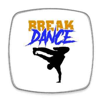 Break Dance - Square fridge magnet - white - Front