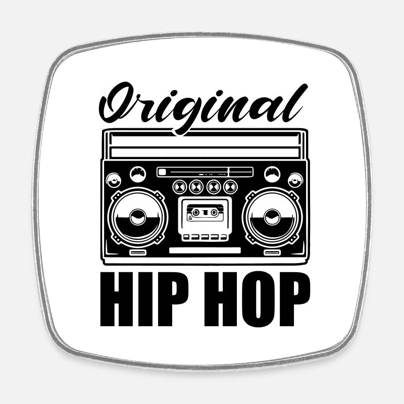 Original Hip Hop - Magnet carré - blanc