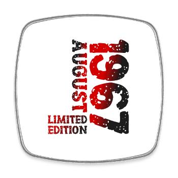 1967 August Limited Edition 56th Birthday Outfit - Square fridge magnet - white - Front