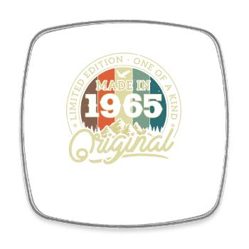Geschenk Geburtstag 1965 - Viereckiger Kühlschrankmagnet - Weiß - Vorne