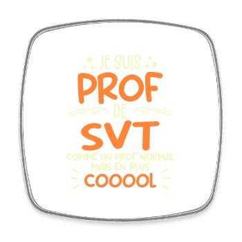 Prof de SVT super cool - Magnet carré - blanc - Devant