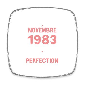Cadeau Anniversaire Novembre 1983 40 Ans - Magnet carré - blanc - Devant