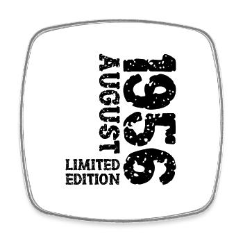 1956 August Limited Edition 67. Geburtstag Outfit - Viereckiger Kühlschrankmagnet - Weiß - Vorne